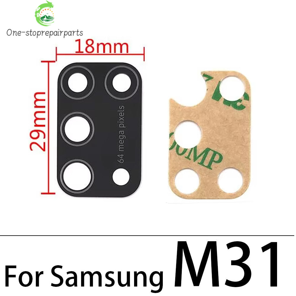 10Pcs Back Rear Camera Glass Lens Cover With Adhesive For Samsung M10 M20 M30 M40 M12 M21 M21s M31 M31s M51 M32 M22 M14 M54 M53 Samsung phone repair parts