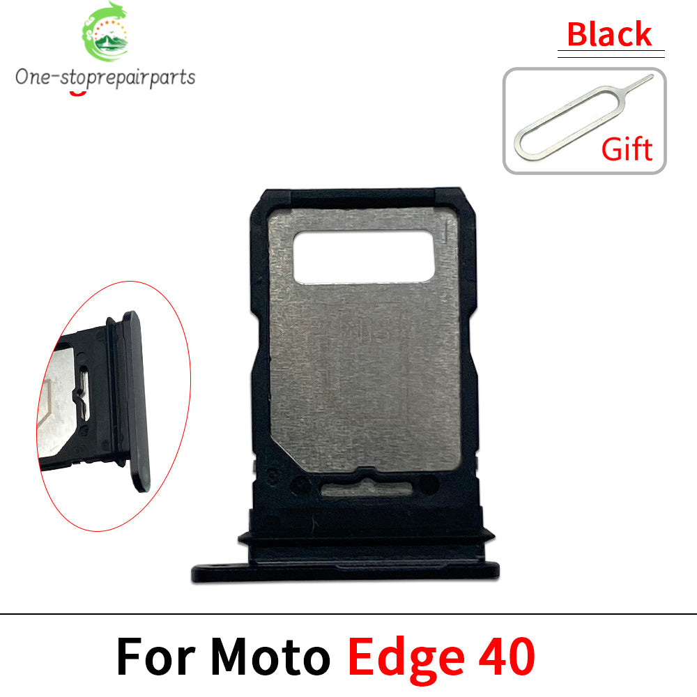 10Pcs, Micro Nano SIM Card Holder Tray Slot Holder Adapter Socket For Motorola Moto Edge 20 30 40 50 Pro Neo Fusion Lite Ultra Motorola phone repair parts