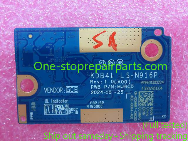 Dell Pro 14 Plus PB14250 USB/Switch Board CHMR7 0CHMR7 CN-0CHMR7 KDB41 LS-N916P MJ6CD USH BOARD  power button USB port