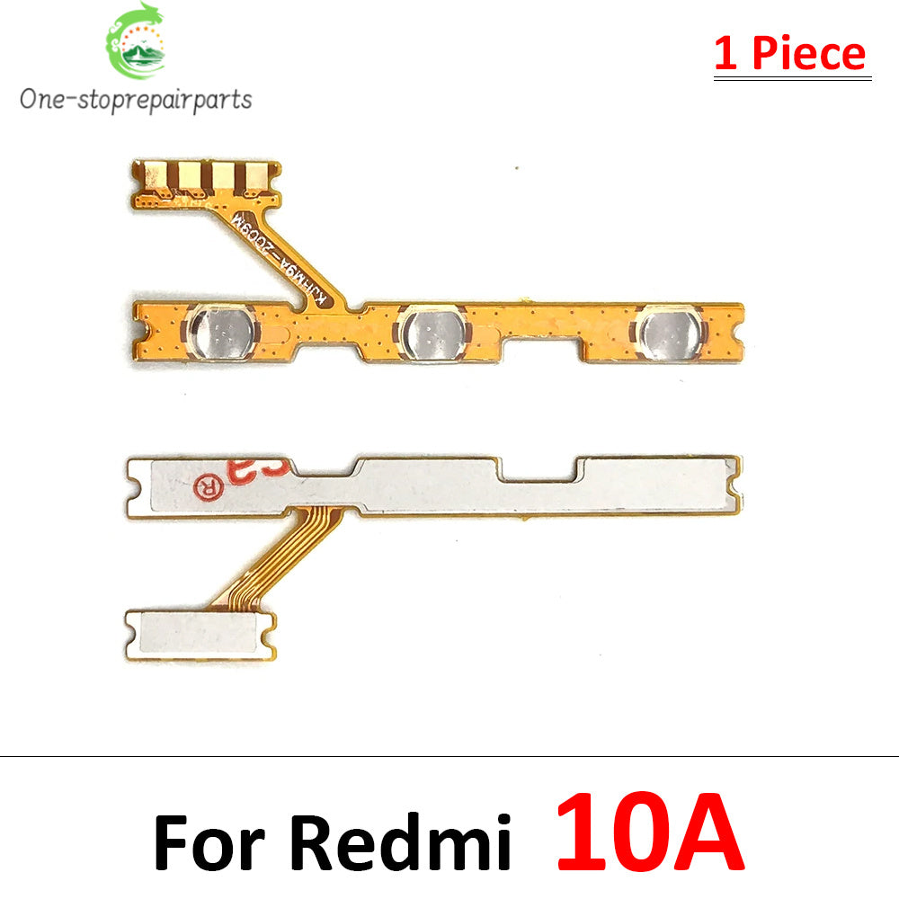 10Pcs/Lot, Power Volume Button Key Flex Cable For Xiaomi Redmi S2 10 9 9A 8 8A 7 7A 6 6A 5 5A 9C 9T 10A 10C 12C 12 13 13C  Xiaomi  Xiao mi phone repair parts