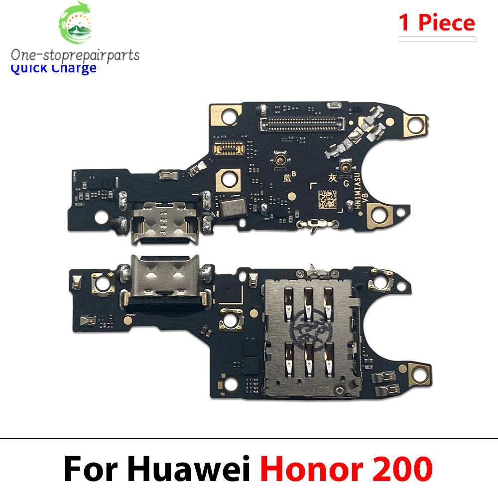 Dock Connector Micro USB Charger Charging Port Flex Cable Microphone Board For Huawei Honor 200 Pro Lite Huawei phone repair parts