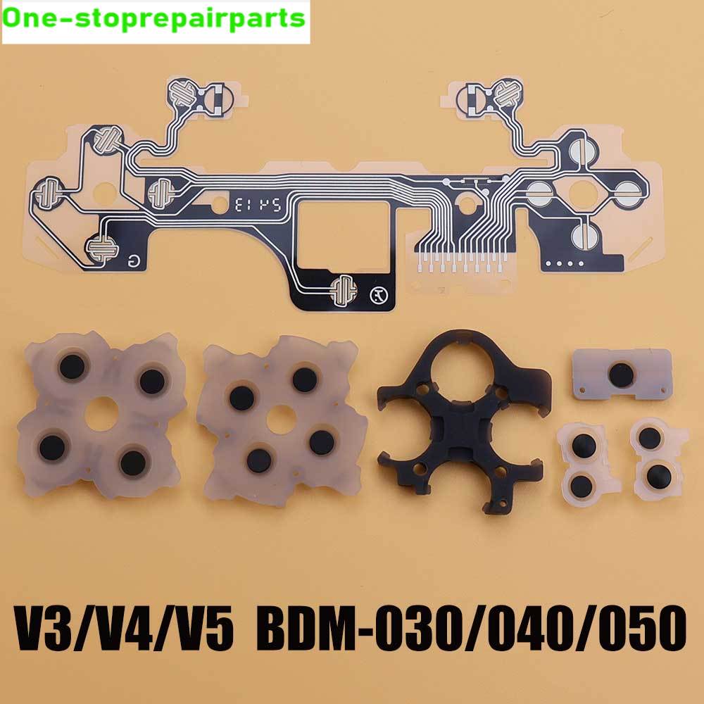 For PS5 BDM-010/020030/040/050 Controller Conductive Film Button Flex Cable Ribbon Circuit Board Conductive Rubber Pads Repair Game console repair parts