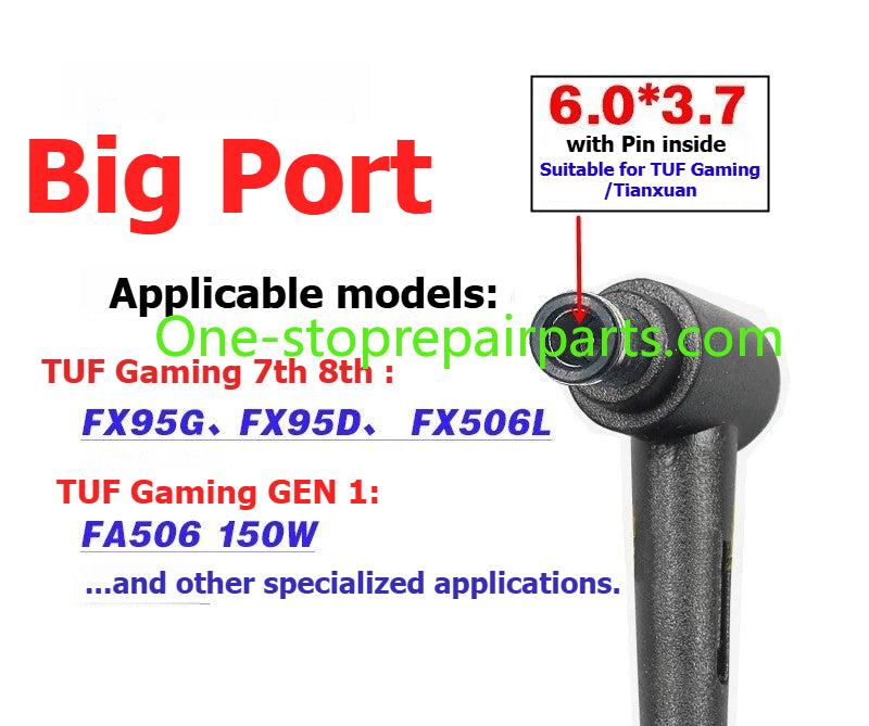 ADP-150CH B 20V 7.5A  Charger adapter for 150W  ASUS TUF Gaming Laptop 7 FX95G FX95D FX506L FA506 VIVOBOOK PRO 14 PRO16 Pro15  6.0*3.7mm 4.5*3.0mm Ac Power Adapter