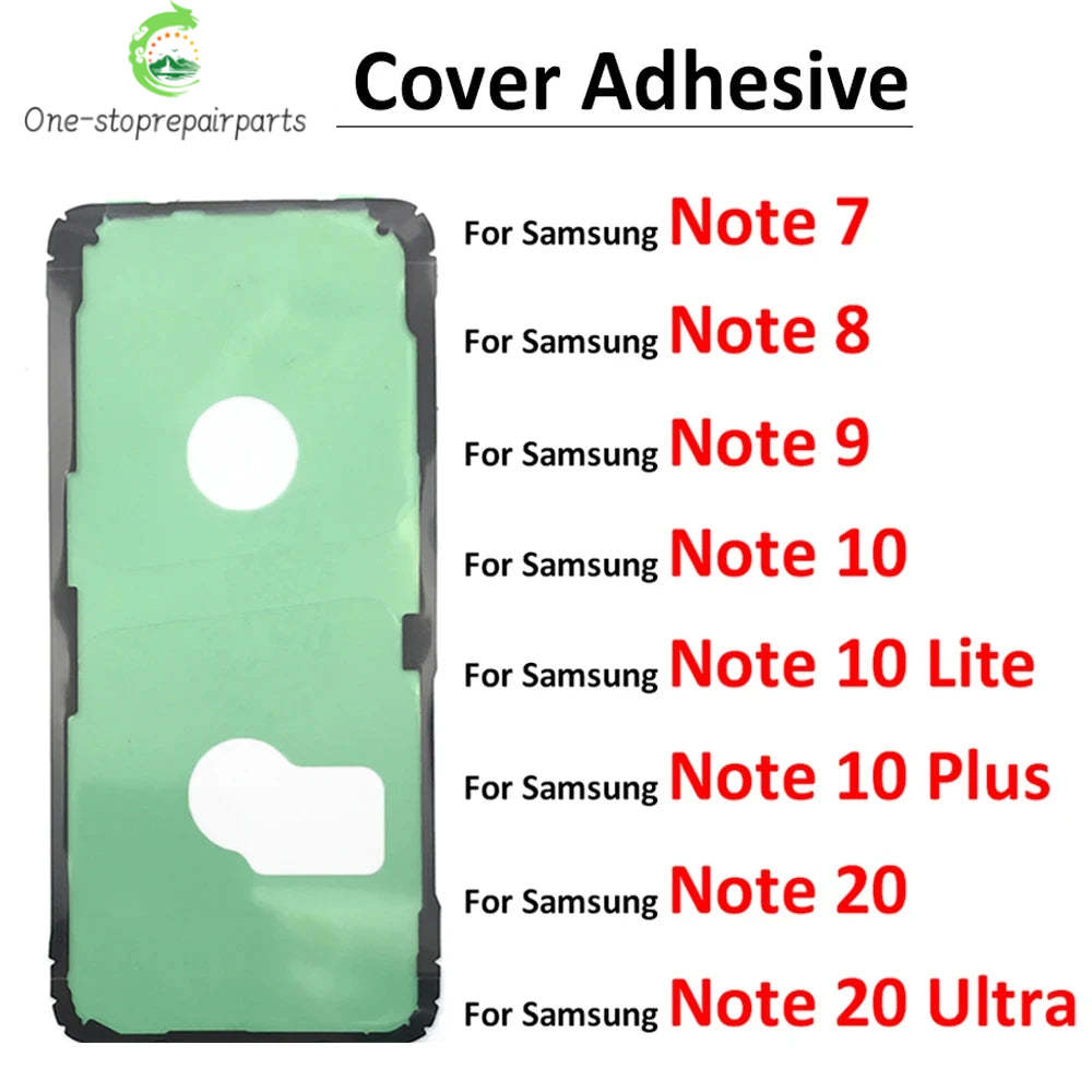 Back Battery Sticker Adhesive Glue For Samsung S9 S10 S20 Note 7 8 9 10 20 Plus Ultra Lite Waterproof Back Cover Sticker Samsung phone repair parts