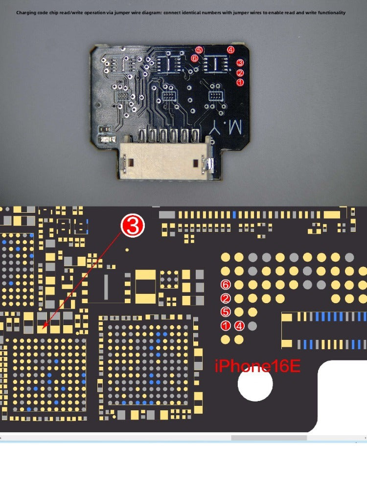 Free chip reader Charging chip IC reading and writing tools iPhone chip reader chip writer 15/16 series Phone Repair tools