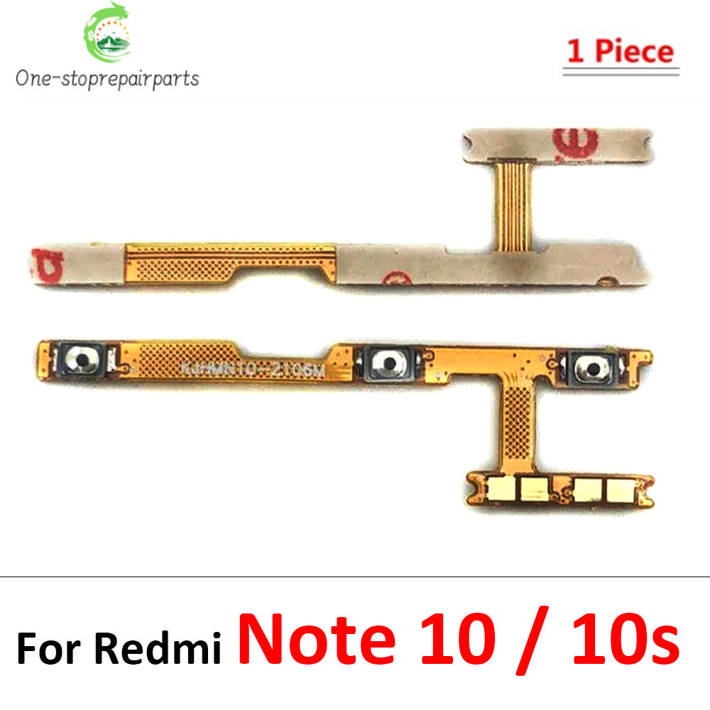 Power On Off Volume Side Button Key Flex Cable For Xiaomi Redmi Note 10 10s 11 11s 11T 11E 12 12s 13 Pro Plus 4G 5G　  Xiaomi  Xiao mi phone repair parts
