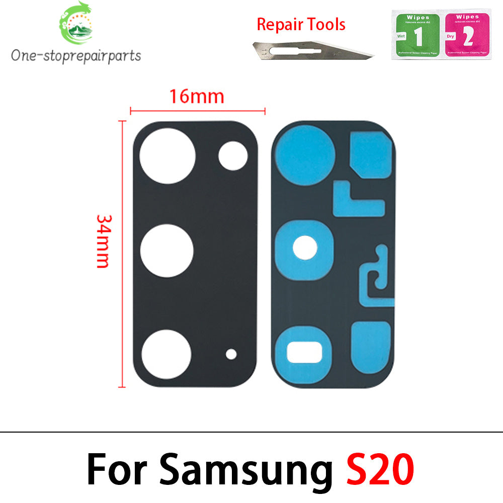 New Back Rear Camera Glass Lens For Samsung A32 A52 A72 A82 S21 S22 S23 Plus Ultra With Adhesive Repacement Parts Samsung phone repair parts