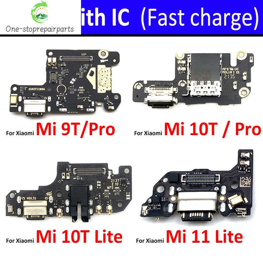 Dock Connector USB Charger Charging Port Flex Cable Board For Xiaomi Mi 10T 9T 10 11T Pro Mi10T 12T Pro Mi 11 A1 A2 Lite 8 9 SE Xiaomi  Xiao mi phone repair parts