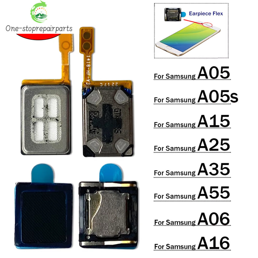 10Pcs/Lot, Earpiece Ear Speaker Sound Receiver Flex Cable For Samsung A05 A05s A15 A25 A35 A55 A06 A16 4G 5G Samsung phone repair parts
