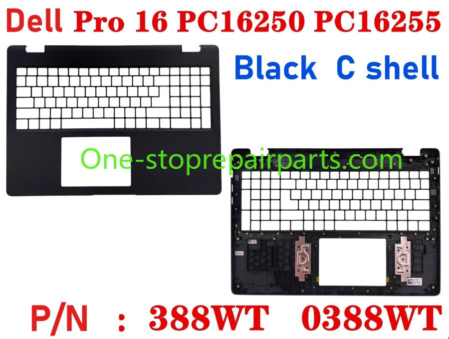 Cover case for Dell Pro 16 PC16250 PC16255 0D45TN 04TV1R 0FJ6FY 02XHM1 099TK0 02882N 0HNP7J 02XHM1 0GJX2F 0C8CKC 0964DF 0DR9PF 0HHMCK 0F9V30 0388WT 0H3K5C 0HR42X 01378G Lcd back housing bezel palmrest bottom lower cover hinge Dell laptop repair parts