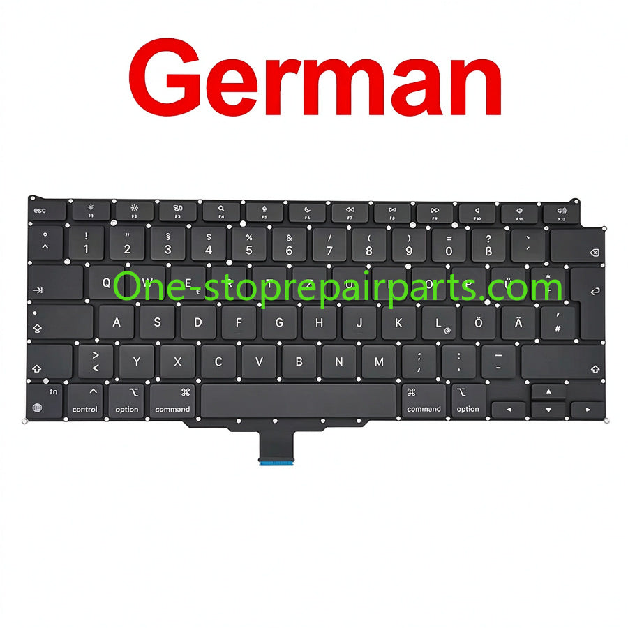 New Laptop A2337 Keyboard For Macbook Air 13" M1 A2337 Keyboard Replacement US UK FR SP IT DE RU AE Layout 2020 Year Macbook repair parts