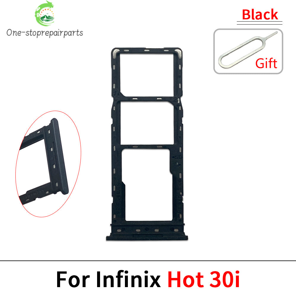Micro Nano SIM Card Holder Tray Slot Holder Adapter Socket For infinix Hot 8 9 10 10i 11 20 20i 30 30i 40 Pro Lite Play 4G 5G  infinix phone repair parts
