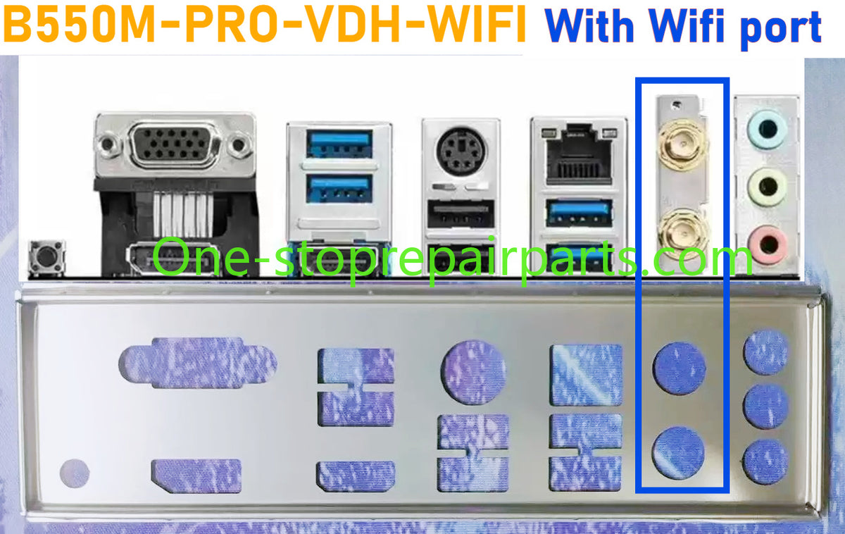 IO I/O Shield BackPlate Bracket For MSI B550M B550M-PRO-VDH-WIFI PRO-VDH WIFI B550M-PRO-VDH Motherboard Blank Baffle Bezel MSI Computer repair parts