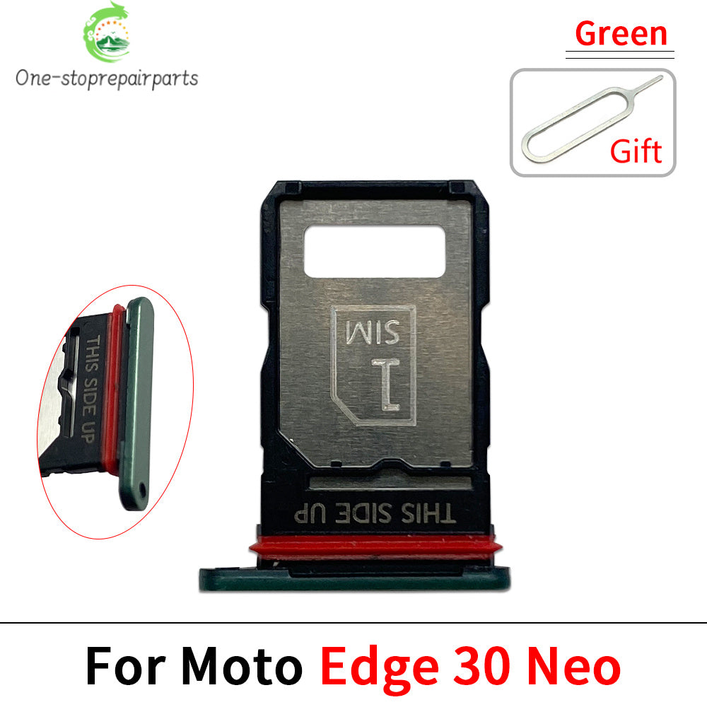 10Pcs, Micro Nano SIM Card Holder Tray Slot Holder Adapter Socket For Motorola Moto Edge 20 30 40 50 Pro Neo Fusion Lite Ultra Motorola phone repair parts