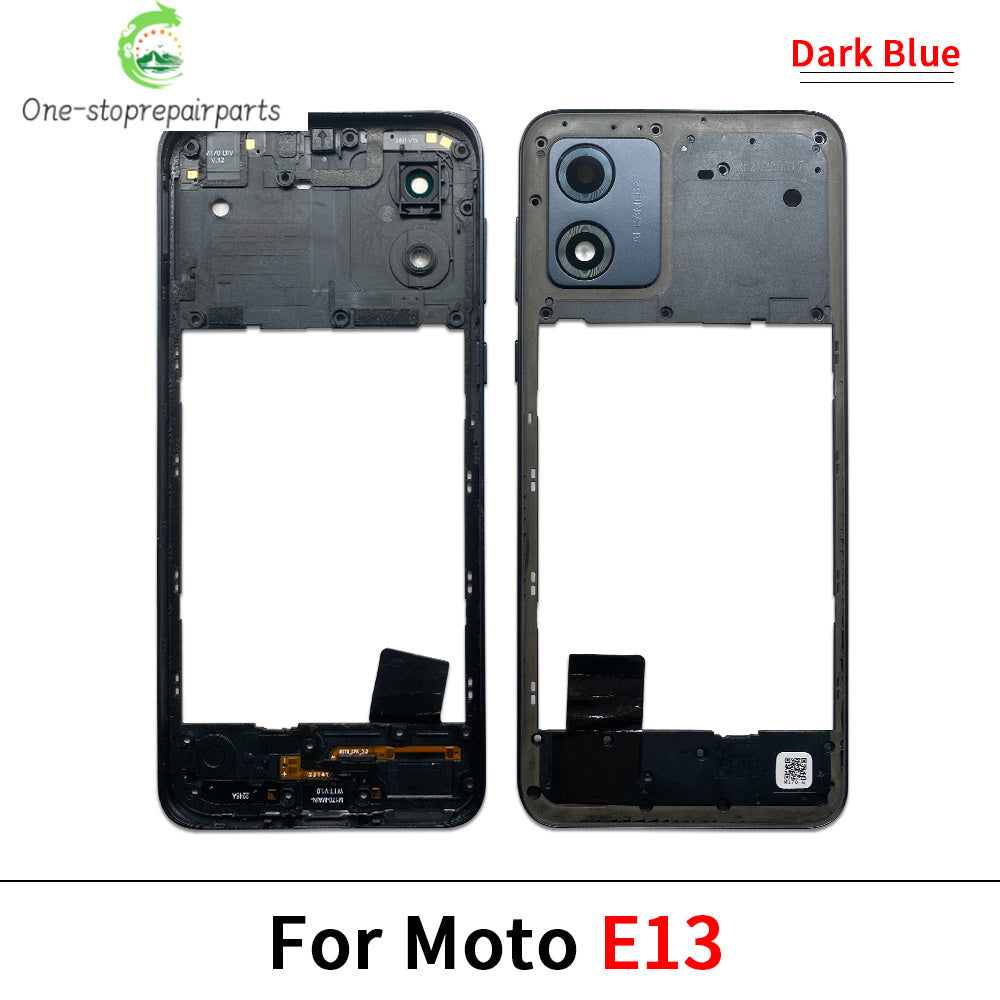 New Middle Frame Cover For Motorola For Motorola Moto E22 E32 E13 E22i Edge 20 Lite Middle Housing with Lens Frame Parts Motorola phone repair parts