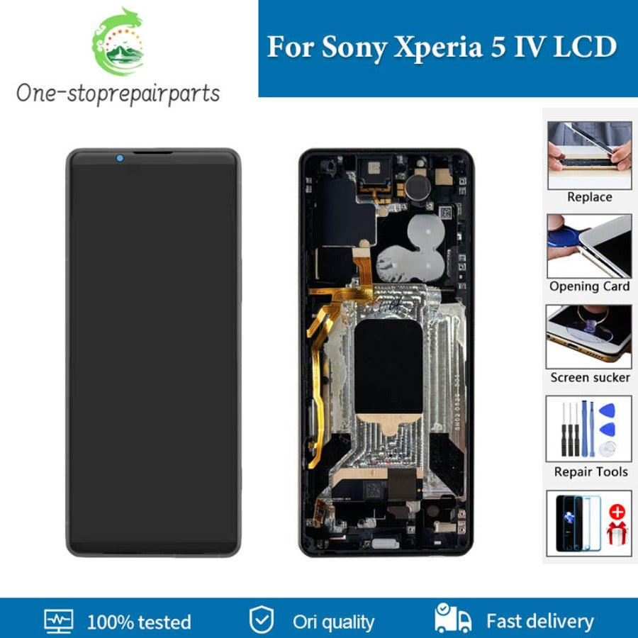 6.1" Original With Burn-shadow For Sony Xperia 5 IV LCD Display Touch Screen Digitizer For Sony X5 IV LCD Replacement Parts Sony phone repair parts