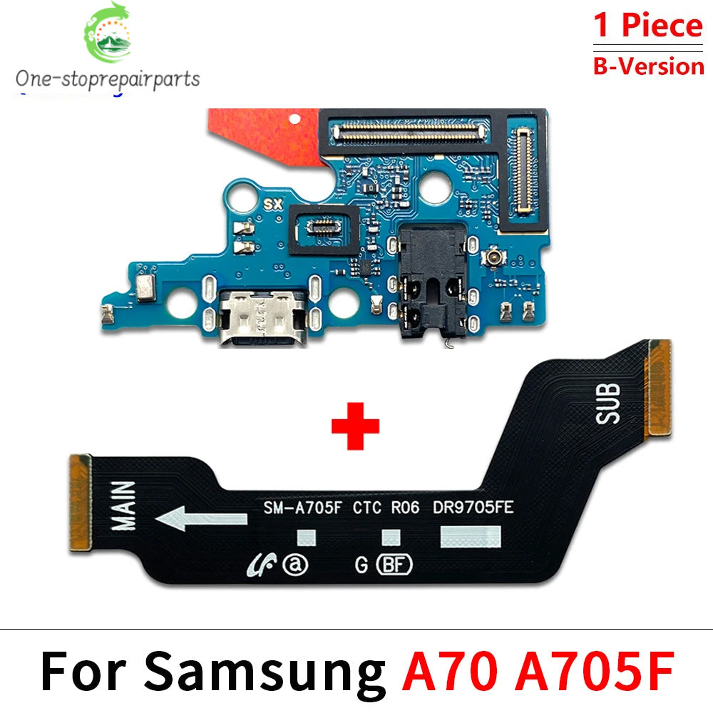 USB Charging Port Dock Charger Connector Main Board Flex Cable For Samsung A10 A20 A30 A50 A70 A31 A51 A71 A10s A20s A30s A21s Samsung phone repair parts