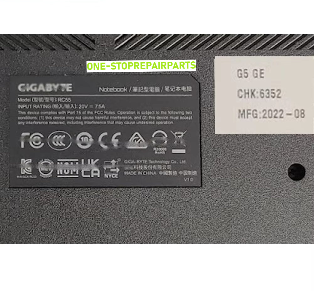 Gaming Laptop Cooling CPU GPU Fan For Gigabyte G5 KF KE GE MF G5KF G5KE G5GE G5MF 2023 FPP6 DFS5K22305283Q FPP7 DFS5L32G16486P Gigabyte laptop repair parts
