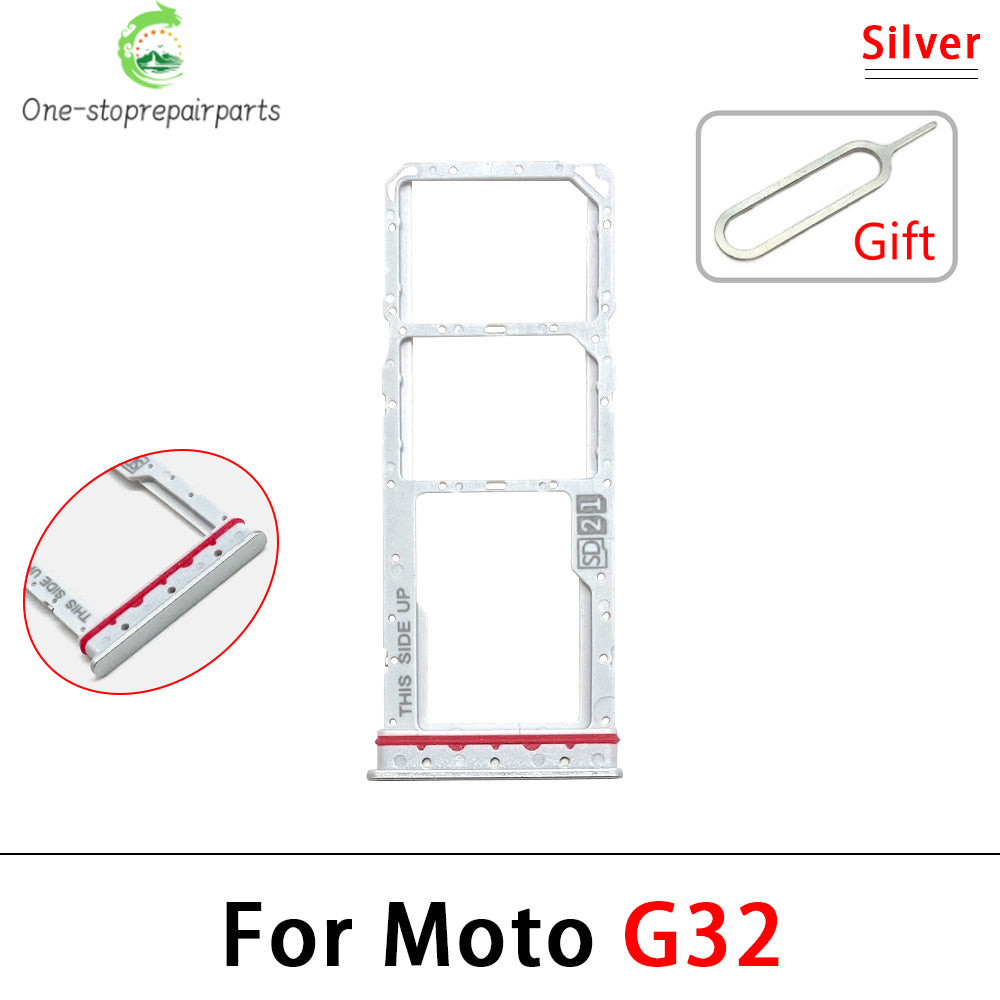 10Pcs, New For Motorola Moto G31 G51 G71 G22 G32 G52 G62 G72 Micro Nano SIM Card Holder Tray Slot Holder Adapter Socket Motorola phone repair parts