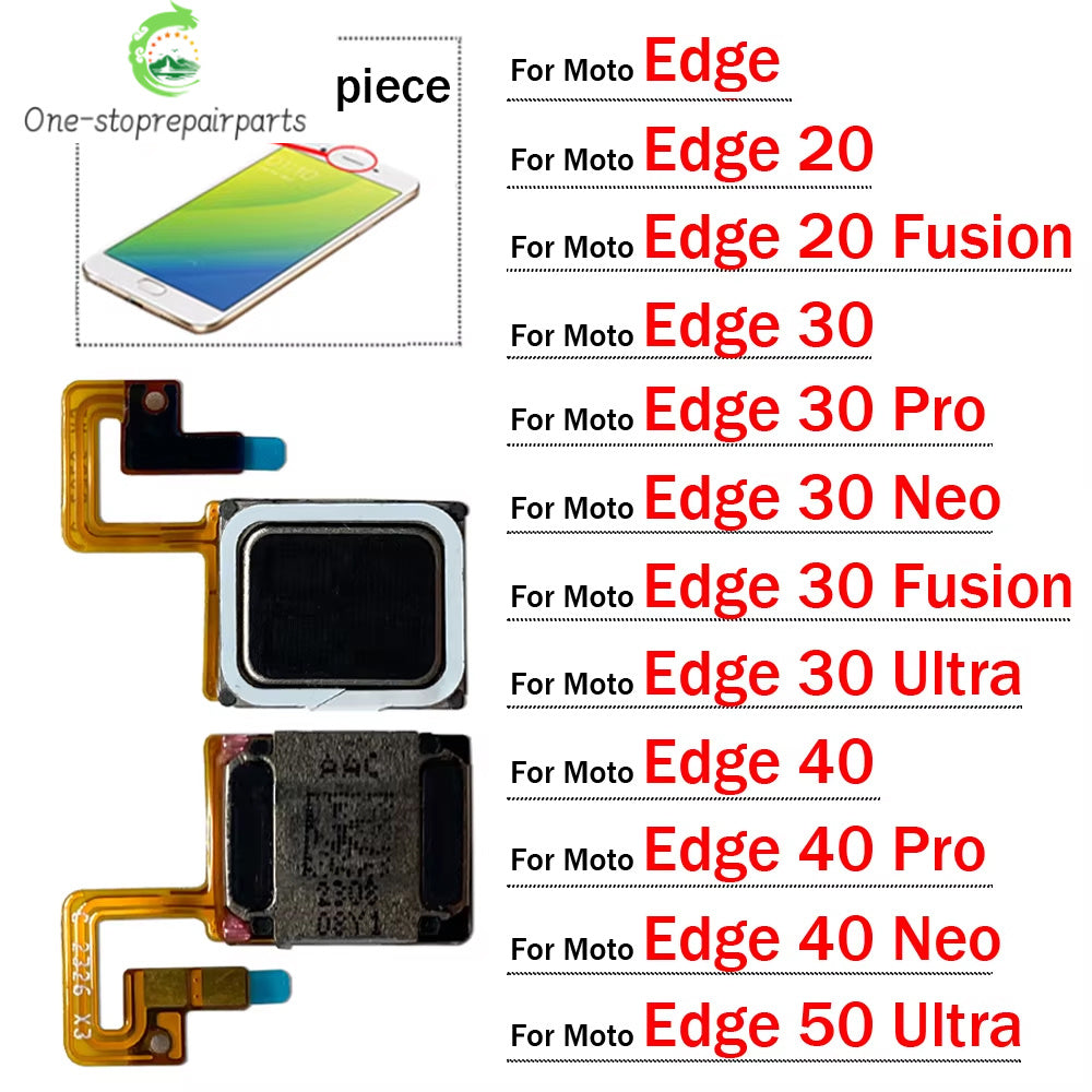 Front Top Earpiece Earphone Ear Speaker Sound Receiver For Motorola Moto Edge 20 30 40 50 Neo Fusion Pro Ultra Motorola phone repair parts