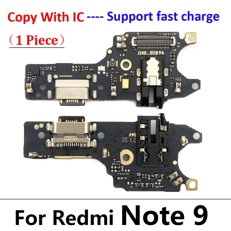 10Pcs USB Charge Port Dock Connector Charging Board Flex Cable For Xiaomi Poco X3 Pro M3 Redmi Note 7 8 8T 9S 9 10 10s Pro 9C 9A  Xiaomi  Xiao mi phone repair parts