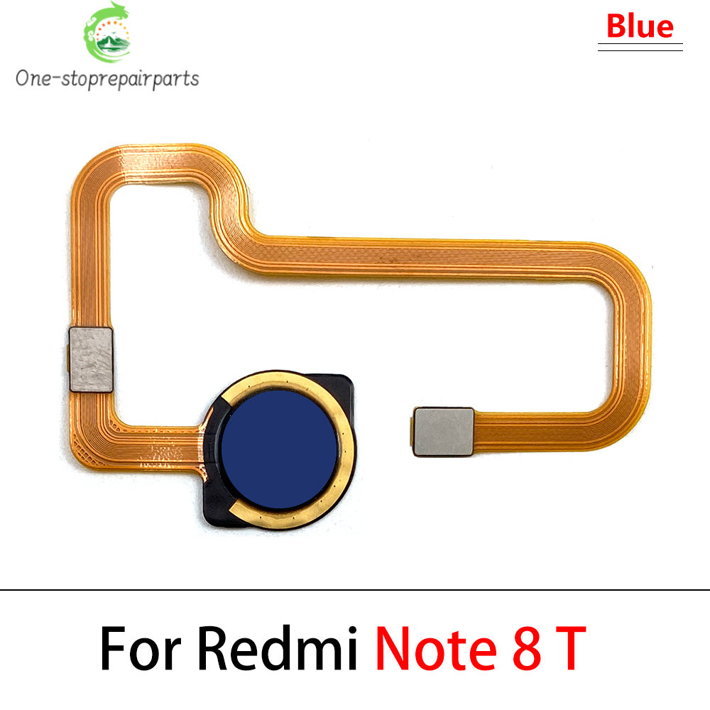 10Pcs, New For Xiaomi Redmi Note 8T 8 9s 9 Pro Home Button FingerPrint Touch ID Sensor Flex Cable Ribbon Replacement Parts  Xiaomi  Xiao mi phone repair parts