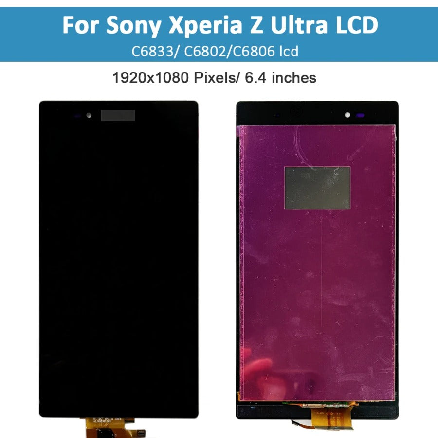 Original LCD Display For SONY Xperia Z Ultra XL39h XL39 C6833 Touch Screen Digitizer For SONY Xperia Z Ultra lcd with Frame Sony phone repair parts