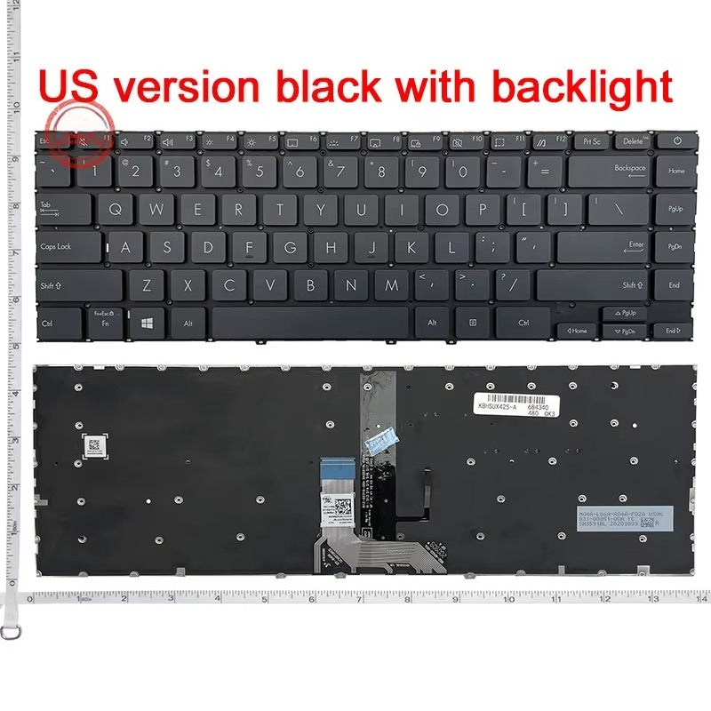 LA/RU/US Laptop Keyboard for Asus ZenBook 14 UX425 UX425J U4700 U4700E U4700IJ UM425 UM425JA UM425IA UM425EA UM425UG UM425UAZ ASUS laptop repair parts