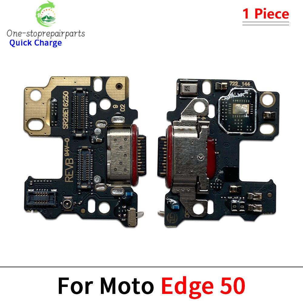 10Pcs, USB Charge Port Dock Connector Charging Board Flex Cable For Moto Edge 20 Lite S 40 30 50 Neo Fusion Ultra Plus Pro 2021 Motorola phone repair parts