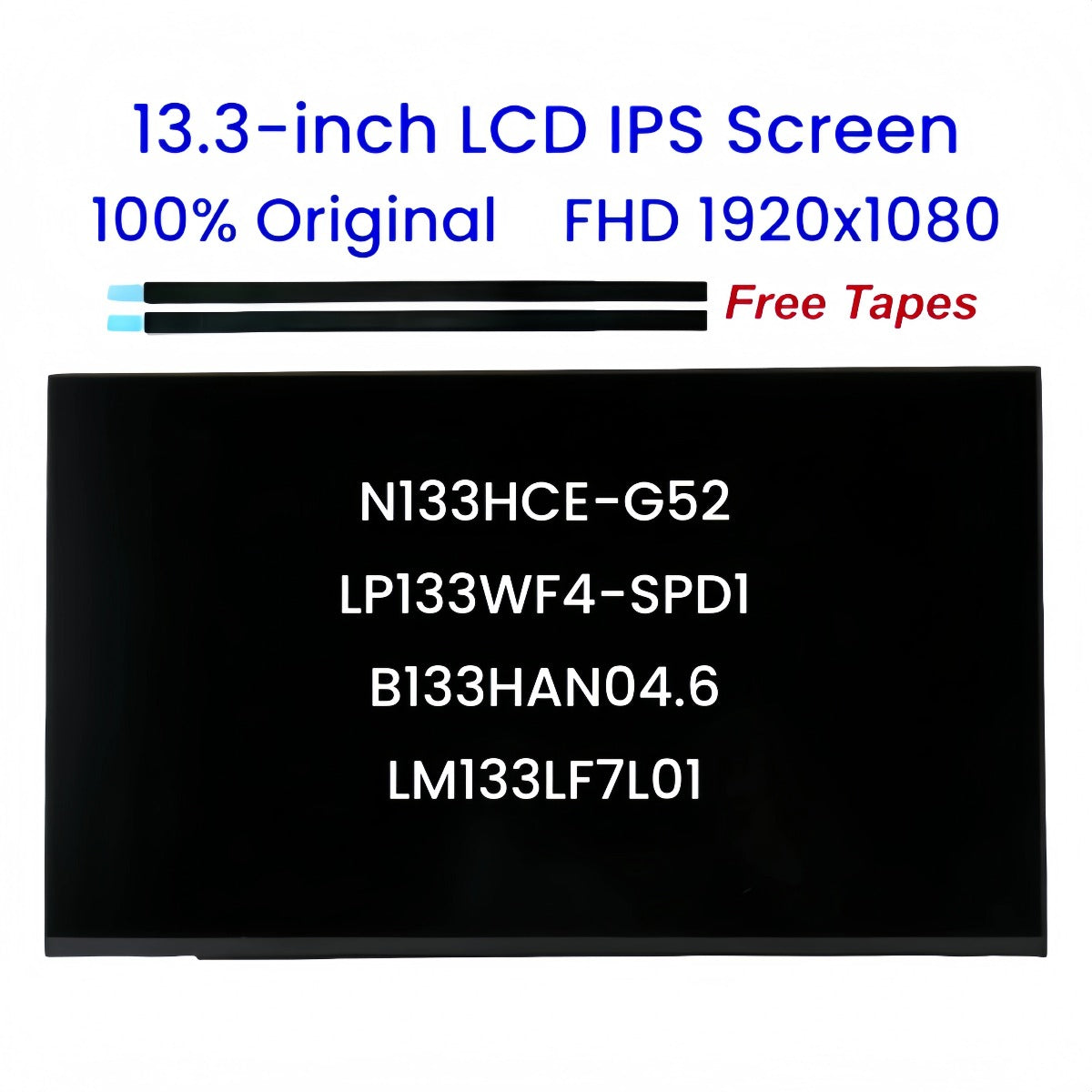 13.3-inch N133HCE-G52 LP133WF4-SPD1 B133HAN04.6 LM133LF7L01 LCD Screen for Dell Latitude 7380 7390 E7380 E7390 00DDJ0 1920x1080 Dell laptop repair parts