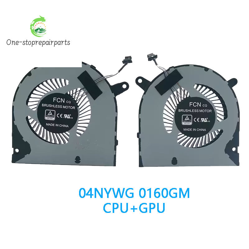 New Original LAPTOP CPU GPU Cooling Fan FOR DELL P89F G3-3590 G5-5500 G5-5505 04NYWG 0160GM Dell laptop repair parts