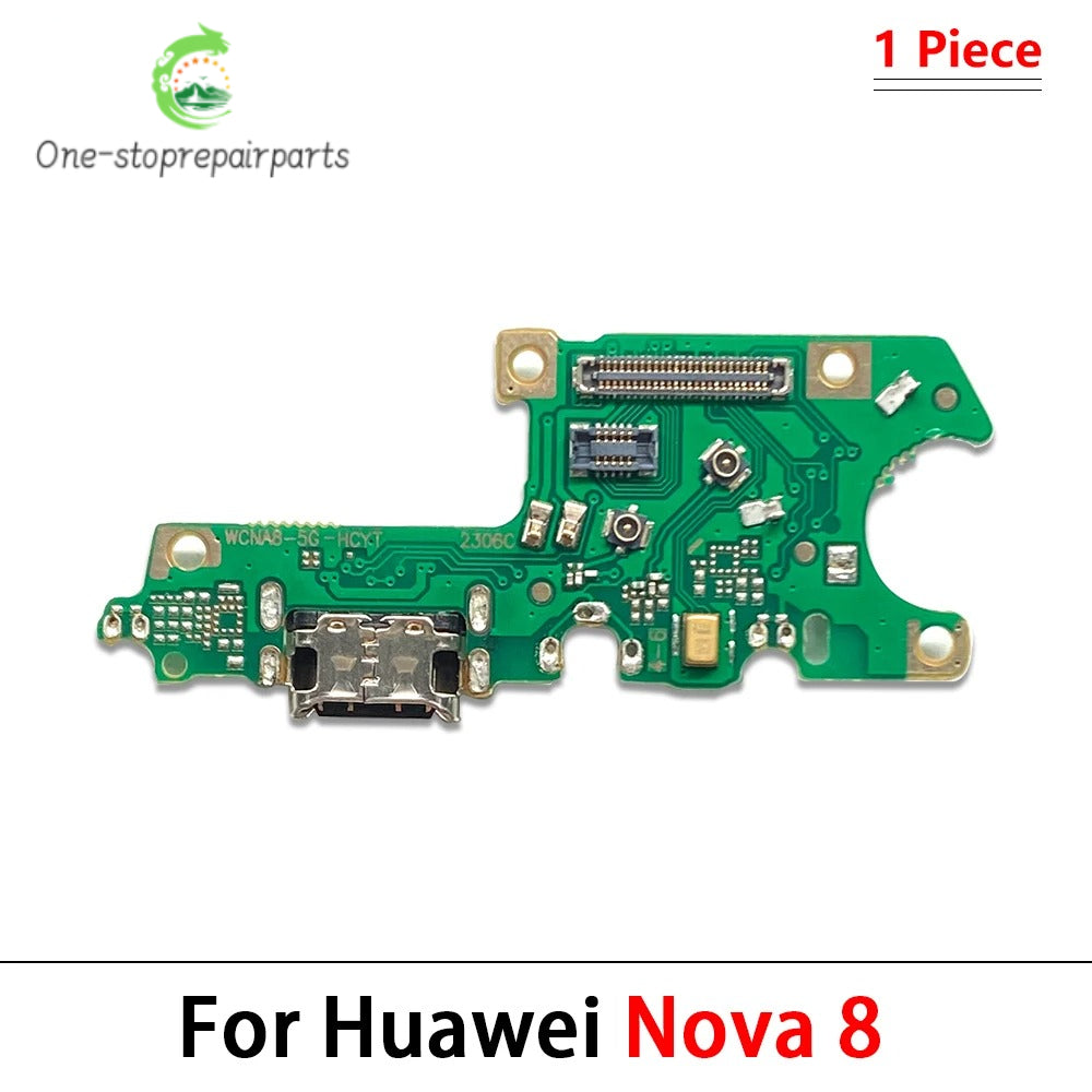 New For Huawei Nova 7 8  Se 9 10 Pro 5G Dock Connector Micro USB Charger Charging Port Flex Cable Microphone Board Huawei phone repair parts