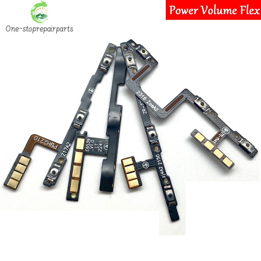 Volume Button Power Switch On Off Button Flex Cable For ZTE A33s A34 A51 A52 A53 A54 A71 A72 A73 Pro 4G 5G 2022 ZTE phone repair parts