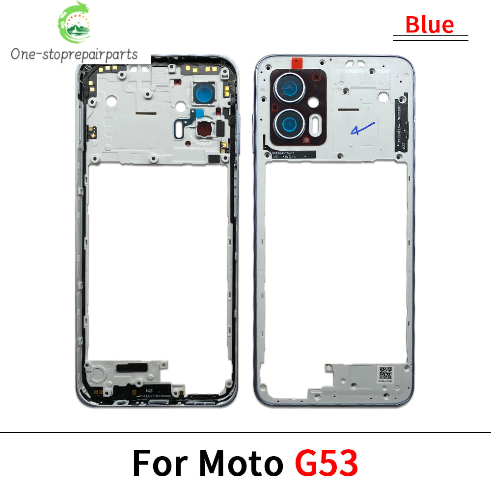 New Middle Frame Holder Housing Bezel Plate For Motorola Moto G04 G23 G34 G53 G54 G62 G72 G73 5G Replacement Repair Parts Motorola phone repair parts