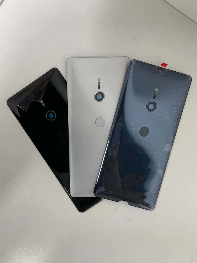 AAA+ Quality New 6.0" For Sony Xperia XZ3 Back Battery Cover Glass Housing Rear Door Case Parts With Camera Lens Replacement Sony phone repair parts