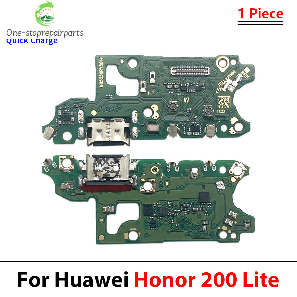Dock Connector Micro USB Charger Charging Port Flex Cable Microphone Board For Huawei Honor 200 Pro Lite Huawei phone repair parts