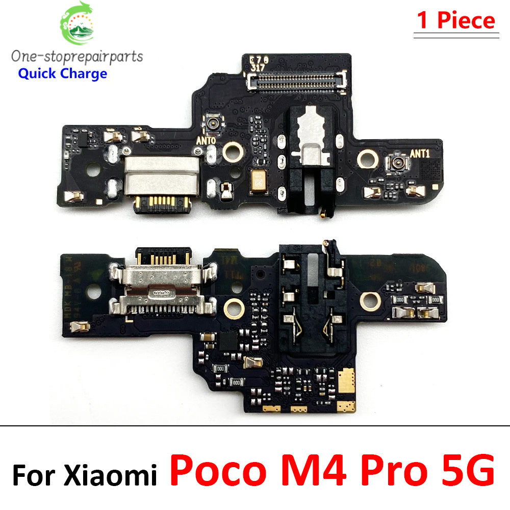 New Dock Connector USB Charger Charging Board Port Flex Cable For Xiaomi Poco F4 F5 F6 X3 X4 X5 X6 M3 M4 M5 Pro 4G 5G GT  Xiaomi  Xiao mi phone repair parts