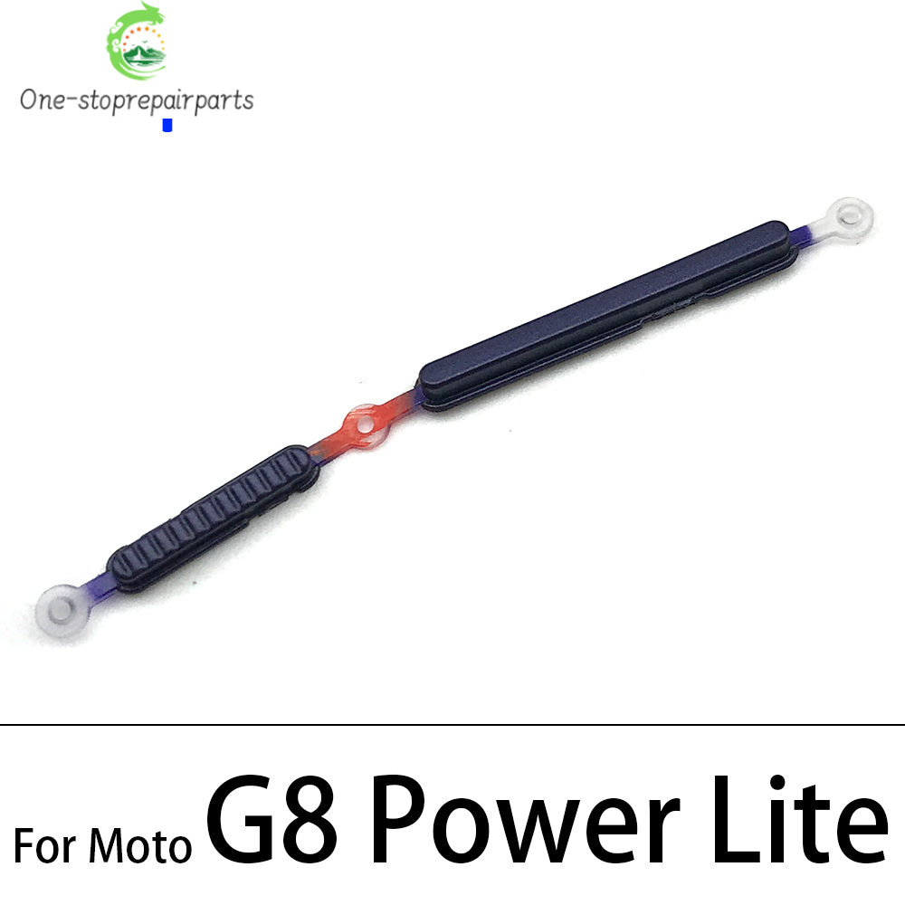New Side Volume Button Power ON / OFF Buttton Key Set For Motorola Moto G9 G8 G7 Play Plus Power Lite Replacement Parts Motorola phone repair parts