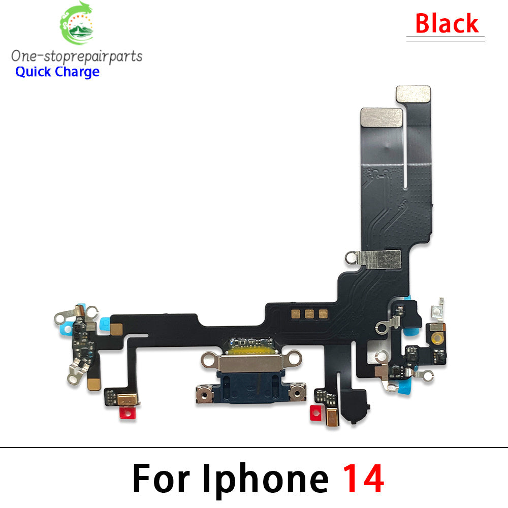 New For iPhone 14 Pro Max Plus USB Charging Port Dock Charger Connector Board With Microphone Flex Cable iPhone phone repair parts