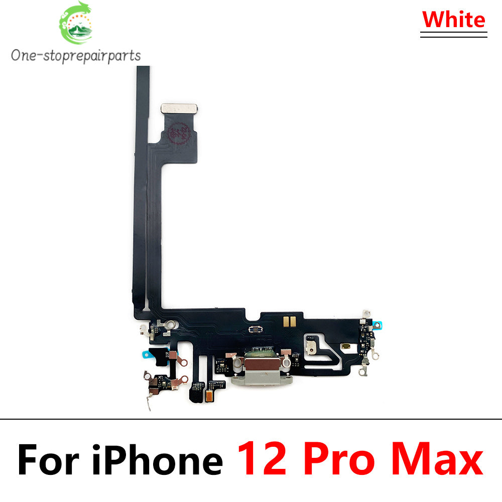 New USB Charging Port Charger Board Flex Cable For iPhone 12 Pro 12Pro Max Mini Dock Connector With Microphone iPhone phone repair parts