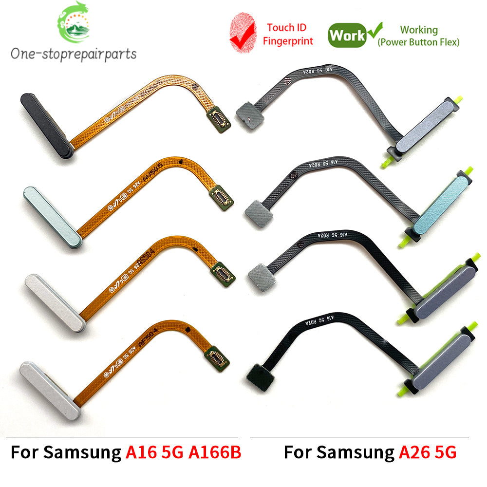 Home Button FingerPrint Touch ID Sensor Flex Cable Ribbon For Samsung A06 A16 A26 A07 A17 4G 5G Replacement Parts Samsung phone repair parts