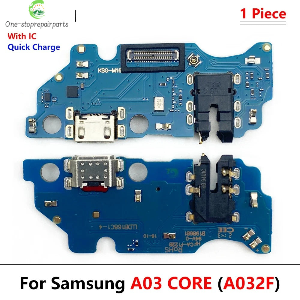USB Charging Port Board Flex Cable Connector For Samsung A03S A307 A037F SM-A307F / A03 / A03 Core Microphone Module Samsung phone repair parts