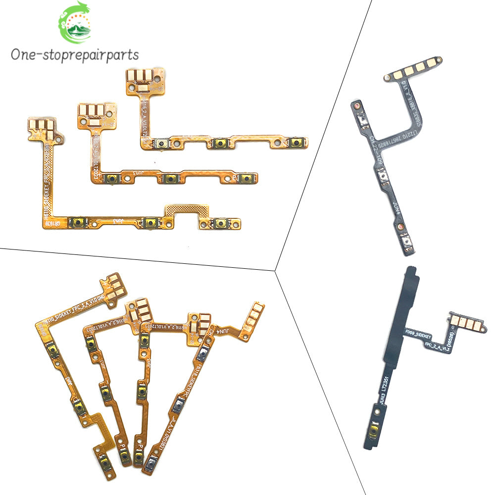 New Volume Button Power Switch On Off Button Flex Cable For infinix Hot 10 11 12 12i 20 30 30i 40 40i 50i Play Pro 4G 5G  infinix phone repair parts