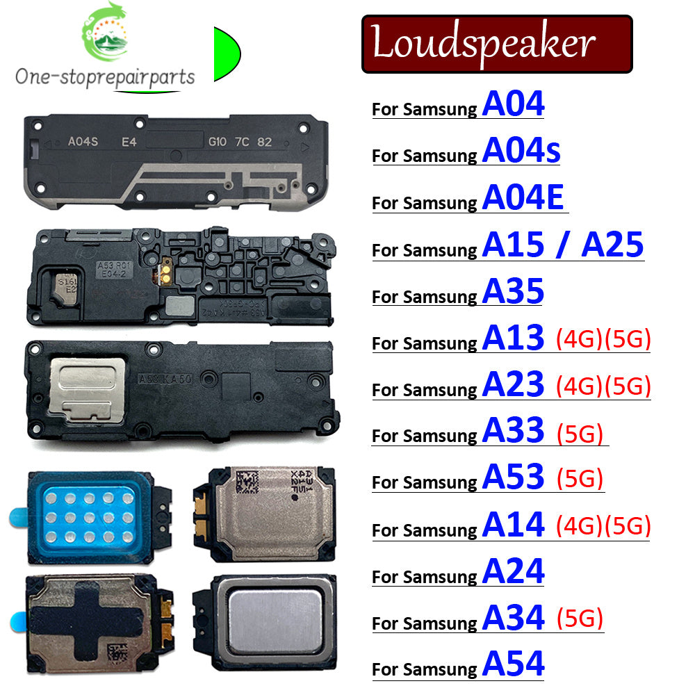 10Pcs, Buzzer Ringer Loud Speaker Loudspeaker Flex Cable For Samsung A04 A04s A04E A05 A15 A13 A23 A33 A53 A14 A24 A34 A54 4G 5G Samsung phone repair parts