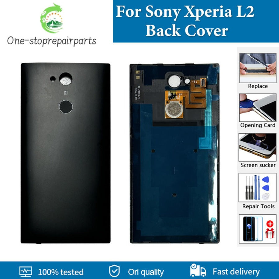 Original Back Cover Housing For Sony Xperia L2 H4311 H3311 H4331 H3321 Battery Back Door RearCase Cover Replacement Parts Sony phone repair parts