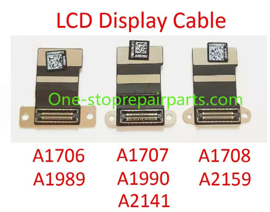Laptop A1706 A1707 A1708 A1989 A1990 A2141 A2159 LCD LED LVDs Screen Display Cable for Macbook Pro Retina 13" 15" 2016-2020 Year Macbook repair parts