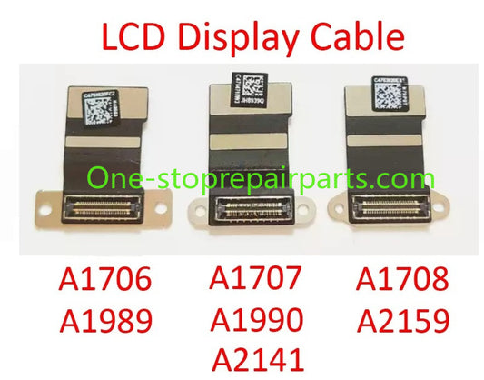 Laptop A1706 A1707 A1708 A1989 A1990 A2141 A2159 LCD LED LVDs Screen Display Cable for Macbook Pro Retina 13" 15" 2016-2020 Year Macbook repair parts