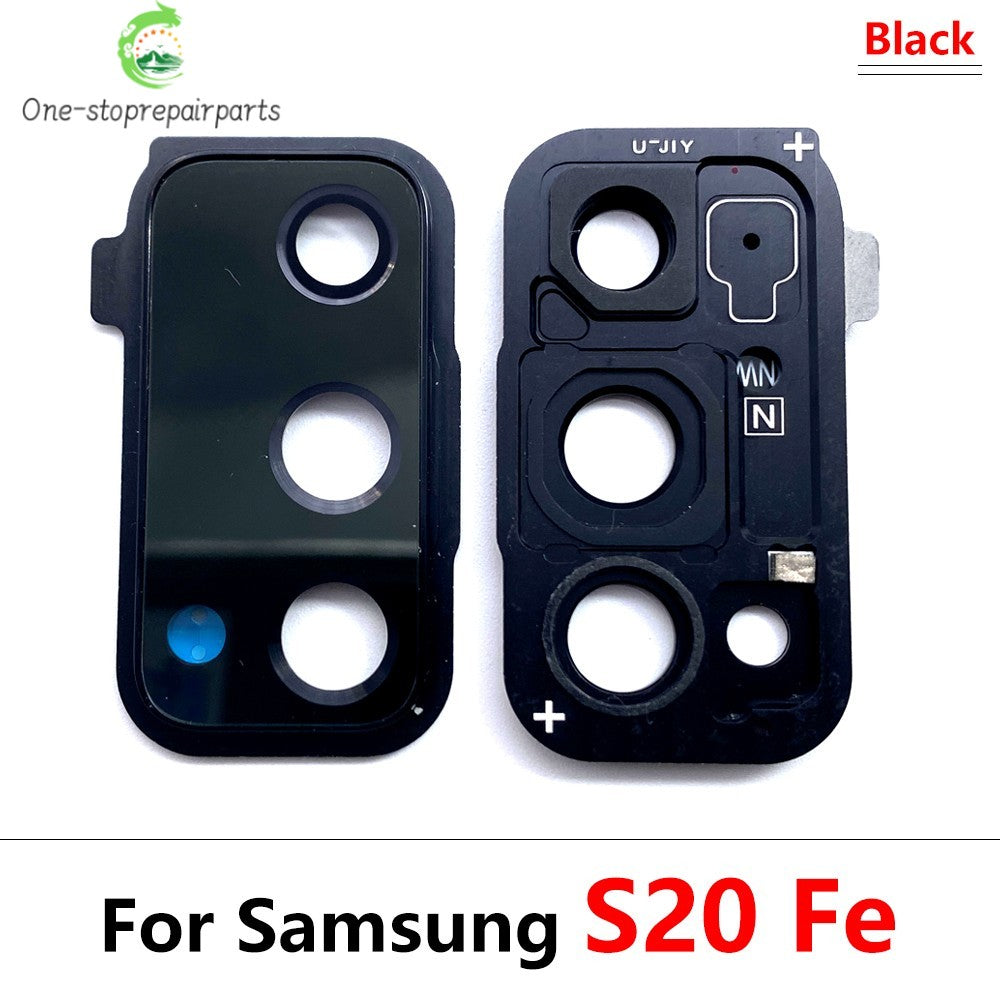 New Rear Camera Glass Lens Cover With Frame Holder For Samsung S20 S21 S22 S23 S24 S25 Plus Ultra 4G 5G Replacement Parts Samsung phone repair parts