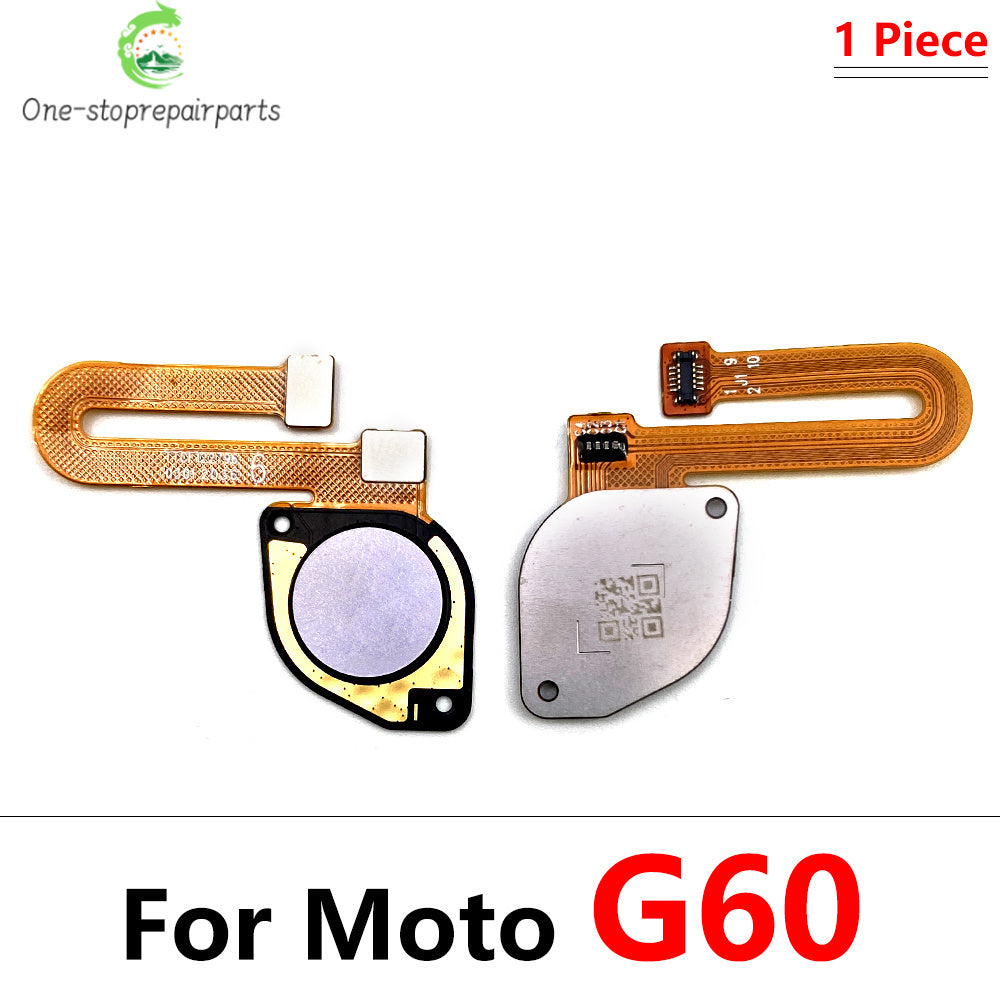 10Pcs/Lot,  Fingerprint Sensor Home Return Key Menu Button Flex Cable For Moto G10 G20 G30 G50 G60 G60s Motorola phone repair parts