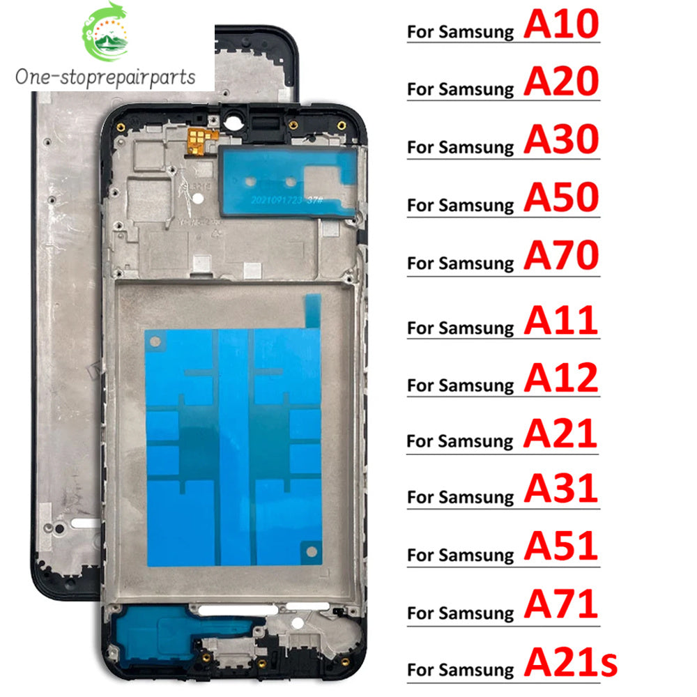 New Middle Frame For Samsung A10 A20 A30 A50 A70 A21s A11 A12 A21 A31 A51 A71 Front Frame Housing Bezel Repair Parts Samsung phone repair parts